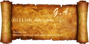 Gillich Adrienn névjegykártya